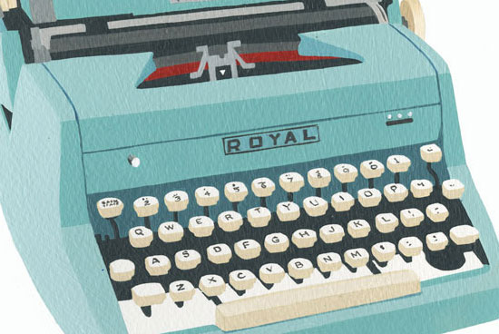 Illustration Typewriter