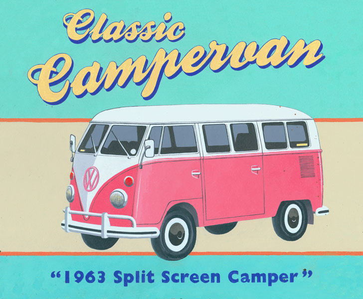 Campervan Illustrations for License